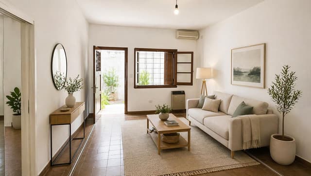 Departamento 2 dormitorios con escritorio y patio en Nueva Córdoba